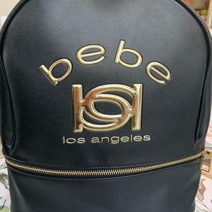 Black and gold BB backpack